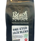 Black Powder Coffee Black Pouch of One-Eyed Jack Blend naturally grown dark roast coffee