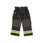 Black Maverick Fire Gear Pants with reflective yellow stripes, combining style and safety