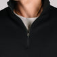 Black Durable Quarter Zip Pullover, Stylish and Comfortable Quarter Zip for Everyday Wear