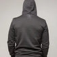 Black quilted Standoff Concealment Hoodie Mk.II shown from the back with horizontal stitching