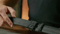 Black ratchet belt shown in X5 BUCKLE Tactical Nylon Gun Belt 1.5 inch