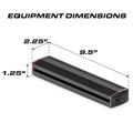 Black rectangular Feniex Q Series 200 Stick Light with serial technology and smart modules