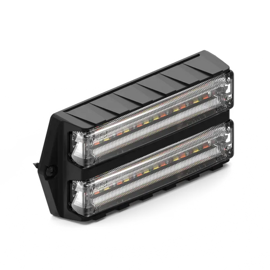 Black rectangular LED light bar from Feniex Q Series Dual Surface Mount for enhanced visibility