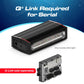 Black rectangular LED stick light with Q-Link module from Feniex Q Series featuring serial technology