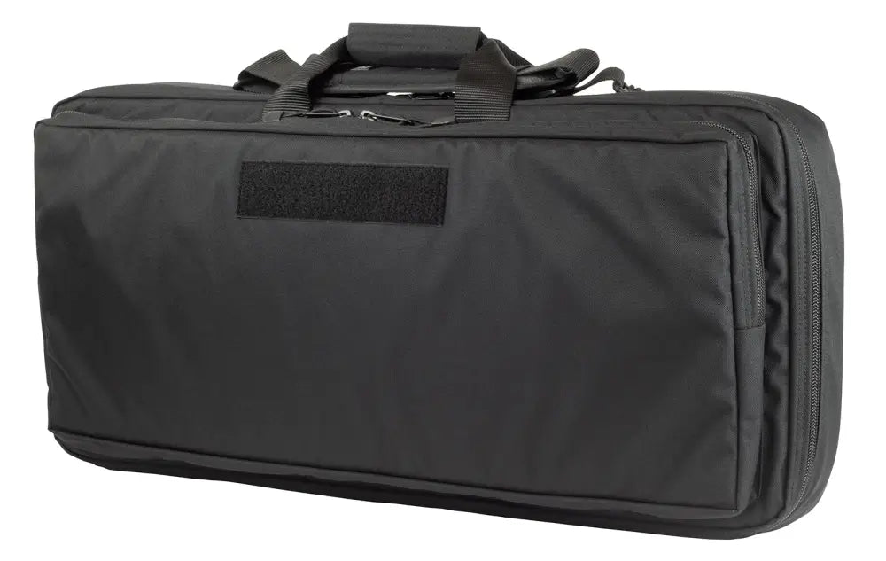 Black tactical gear bag for PS90 rifles with closed cell foam padding and carrying handles