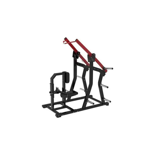 SFE Commercial Lat Pulldown Machine for First Responders in Black and Red