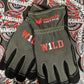 Black and red WILD-1 Wildland Firefighting Glove with Vanguard logo for safety