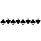 Chief Miller Helmet Decals BLACK REFLECTIVE ACE OF SPADE HELMET DECAL 8 PACK Apparel