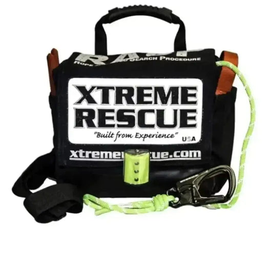 Black Xtreme Rescue bag with neon green accents for Rescue Rasp Search System