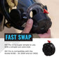 Black respiratory mask with quick-connect adapter for XRT PRO 2.0 SCBA Trainer