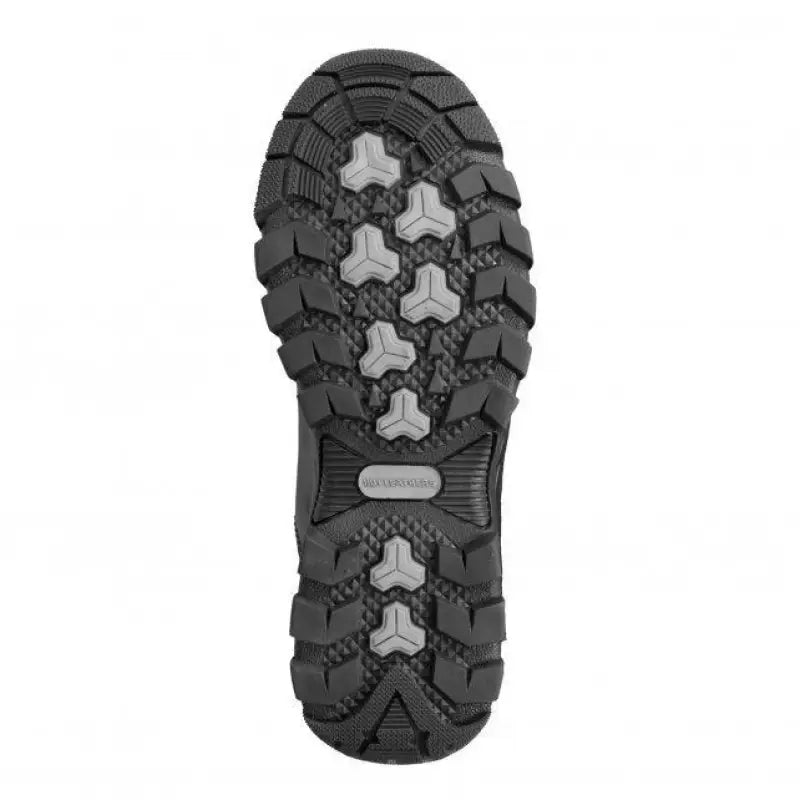 Black rubber boot sole with hexagonal tread pattern for Hot Leathers Black Leather SWAT style