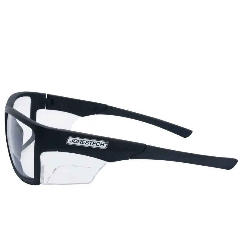 Bifocal Safety Reader Glasses with Side Shields for High Impact Protection in Black