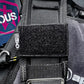 Black scuba diving BCD with solas tape and slap strap, ideal for first responders