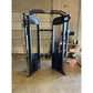 Black and silver SFE Commercial Functional Trainer with 250lb weight stack for versatile workouts