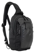 Black tactical backpack with zippered compartments, BLINDSIDE - Concealed Carry Sling