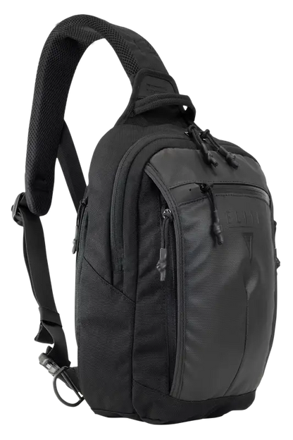 Black tactical backpack with zippered compartments, BLINDSIDE - Concealed Carry Sling