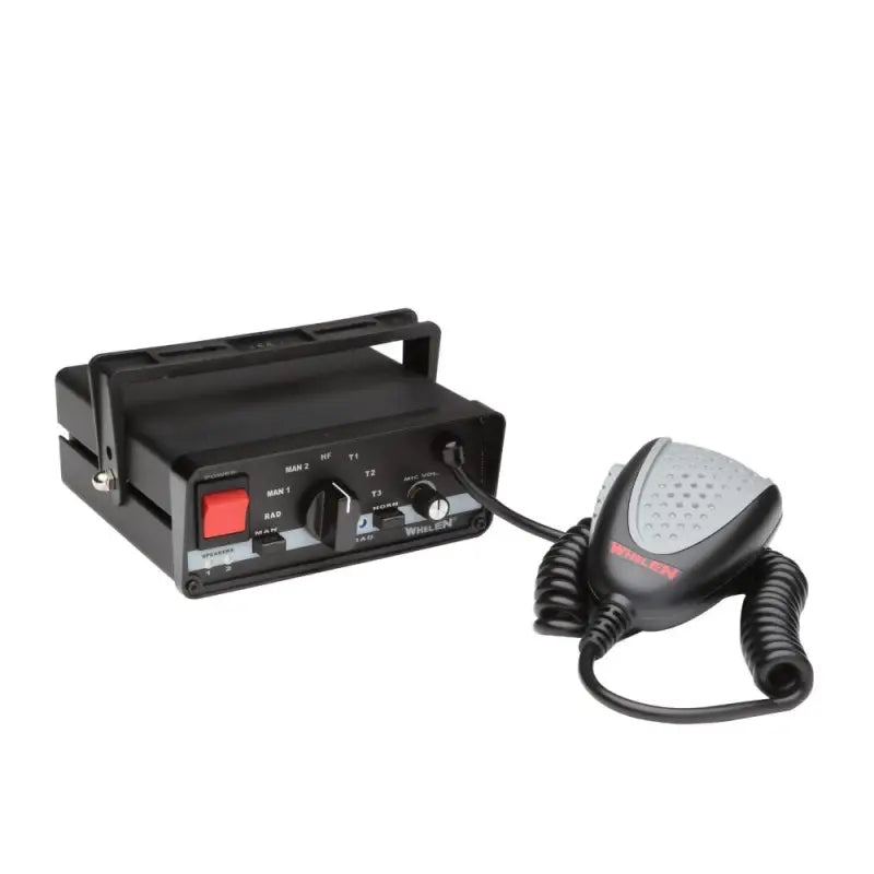 Whelen Siren Amplifier with microphone and 17 Scan-Lock siren tones for emergency alerts