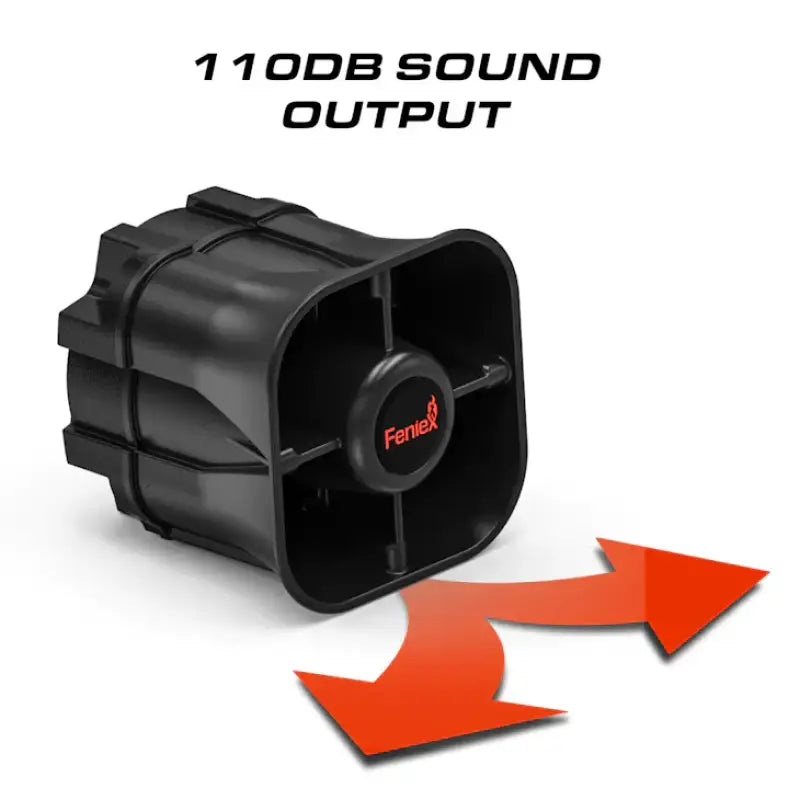 Black siren speaker for Feniex Titan 30W Siren, great fit and compact size for emergency vehicles