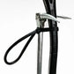 Black ski pole grip with adjustable strap for FMT Lanyard Strap and easy girth hitching