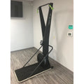 Black SFE Ski Trainer Machine w/ Platform and Monitor for effective skiing practice