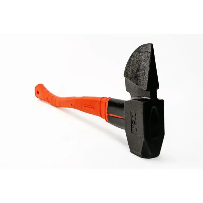 Black sledgehammer with orange composite handle from Mauler - Composite tool head