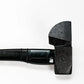 Black sledgehammer with textured striking face and composite handle for effective use