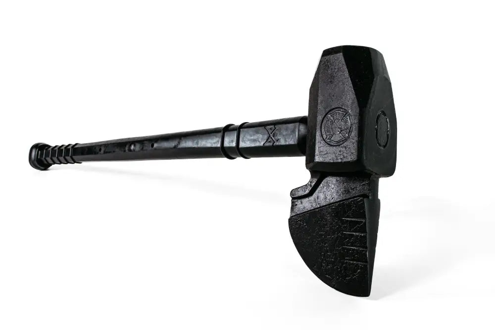 Black TSR FIRE MAUL® sledgehammer with textured grip for firefighters and first responders