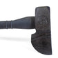 Black sledgehammer with a textured metal head and composite handle, USA patented striking tool