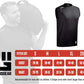 Black sleeveless athletic compression shirt for tough mud run and fitted race jersey