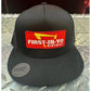 Black District Classic Hat featuring red and yellow FIRST-IN-YO DISTRICT patch