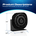 Black UBL 100W large speaker with mounting bracket for high-quality sound delivery