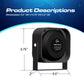 Black UBL 100-Watt Slim Speaker with dimensions showcasing sleek portable design