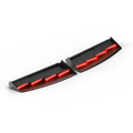 Black spoiler with red LED lights on Feniex Quantum 2.0 Light Bar for first responders