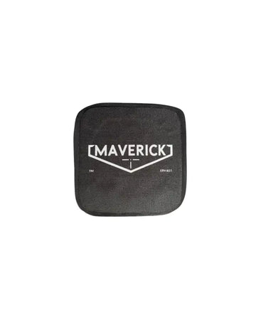 Black square pouch for Level HG2 body armor plate in Level HG2/IIIA 6x6 Curved Side Body Armor