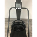 Black stationary exercise bike for SFE Ski Trainer Machine with platform and monitor