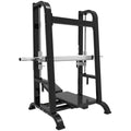 Black steel squat machine of SFE Commercial Vertical Plate Loaded Leg Press model