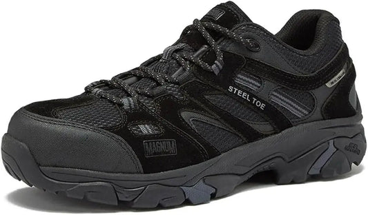 Black Steel Toe Sneaker WP showcasing durable steel toe work shoes for safety and comfort