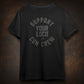 Black Con Crew Loco Tee featuring bold printed text for casual style