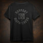 Black Dispatchers Loco Tee featuring bold printed text for stylish casual wear