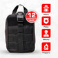 Black tactical first aid kit for first responders, firefighters, and police Trauma IFAK Kit