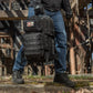 Black M-Tac Assault Pack with large main zippered compartments and MOLLE webbing