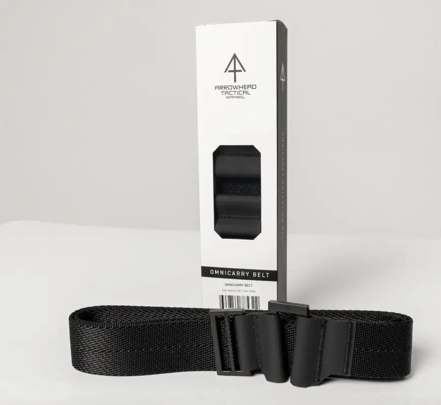 OmniCarry Retention Belt showcasing a sturdy black tactical design for secure carry