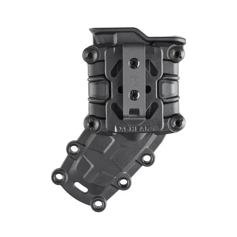 Black tactical belt attachment mount with textured surface for XShear Gen2 Tactical Holster