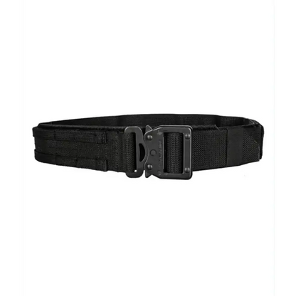 Black Paladin Battle Belt with Cobra Buckle and Rigid MOLLE Webbing for tactical use