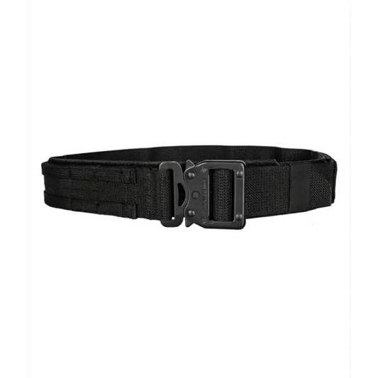 Black Paladin Battle Belt with Cobra Buckle and Rigid MOLLE Webbing for tactical use