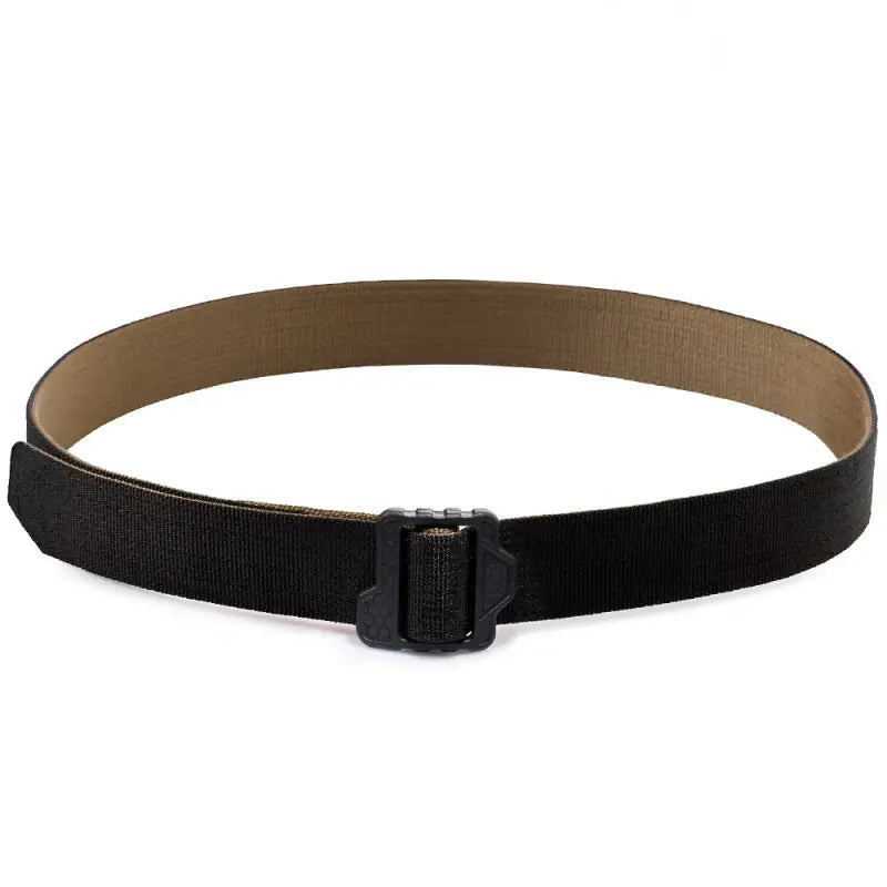 Black M-Tac Double Duty Tactical Belt Hex featuring a durable plastic buckle