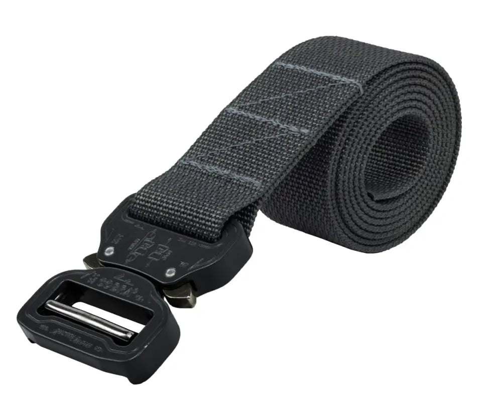 Black tactical Cobra Pants Belt with quick-release buckle for EDC use