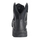 Black tactical boot with polishable toe for hot weather and first responders