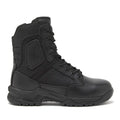 Black tactical boot with non-metallic composite for firefighters and first responders
