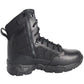 Black tactical boot with side zipper from Smith & Wesson provides excellent comfort and durability